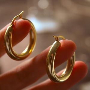 Gold Plated Hoops